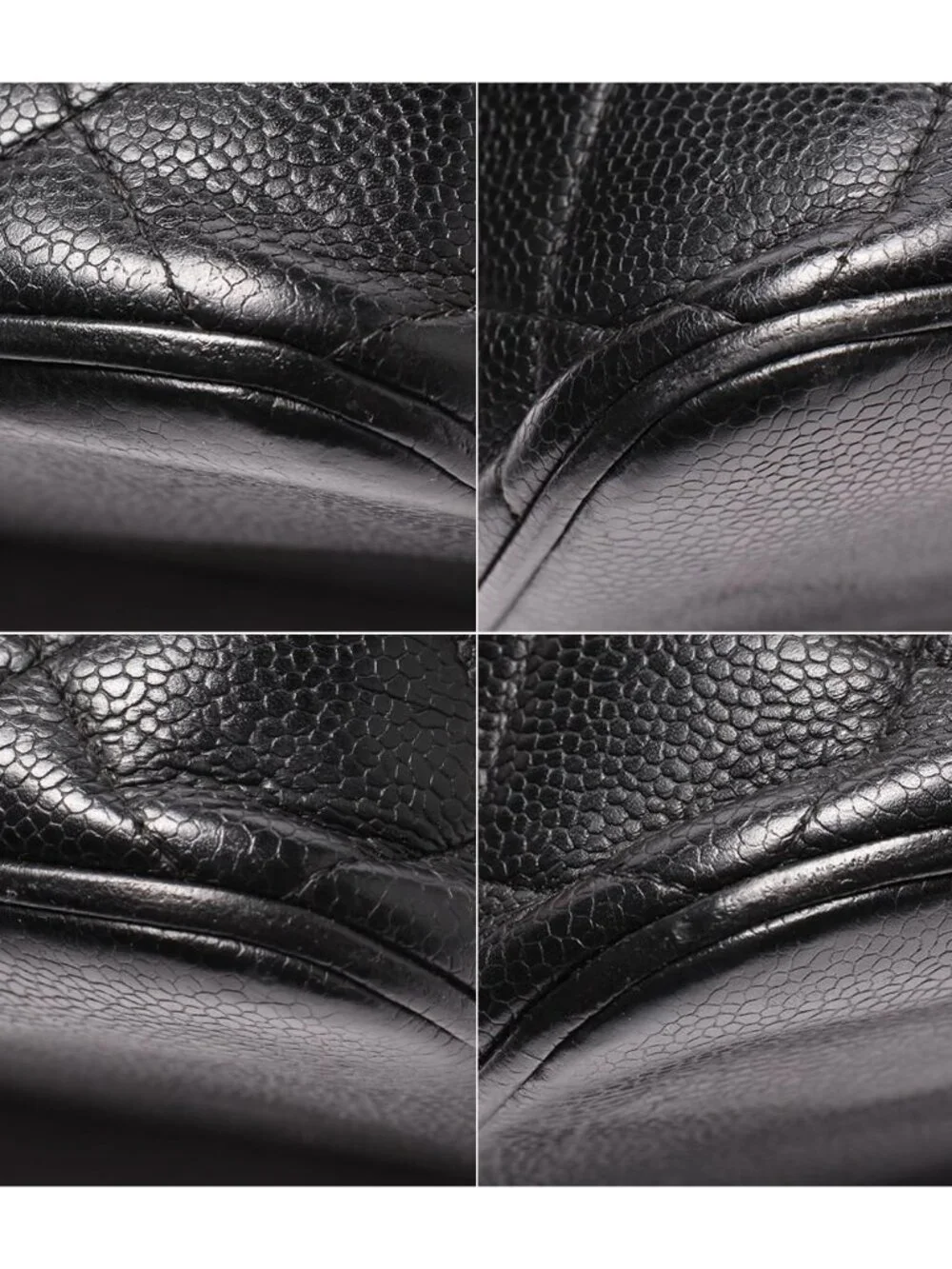 Chanel Tote Silver Reissue Caviar Leather Medallion CC Logo